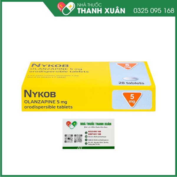 Viên nén Nykob 5mg điều trị tâm thần phân liệt